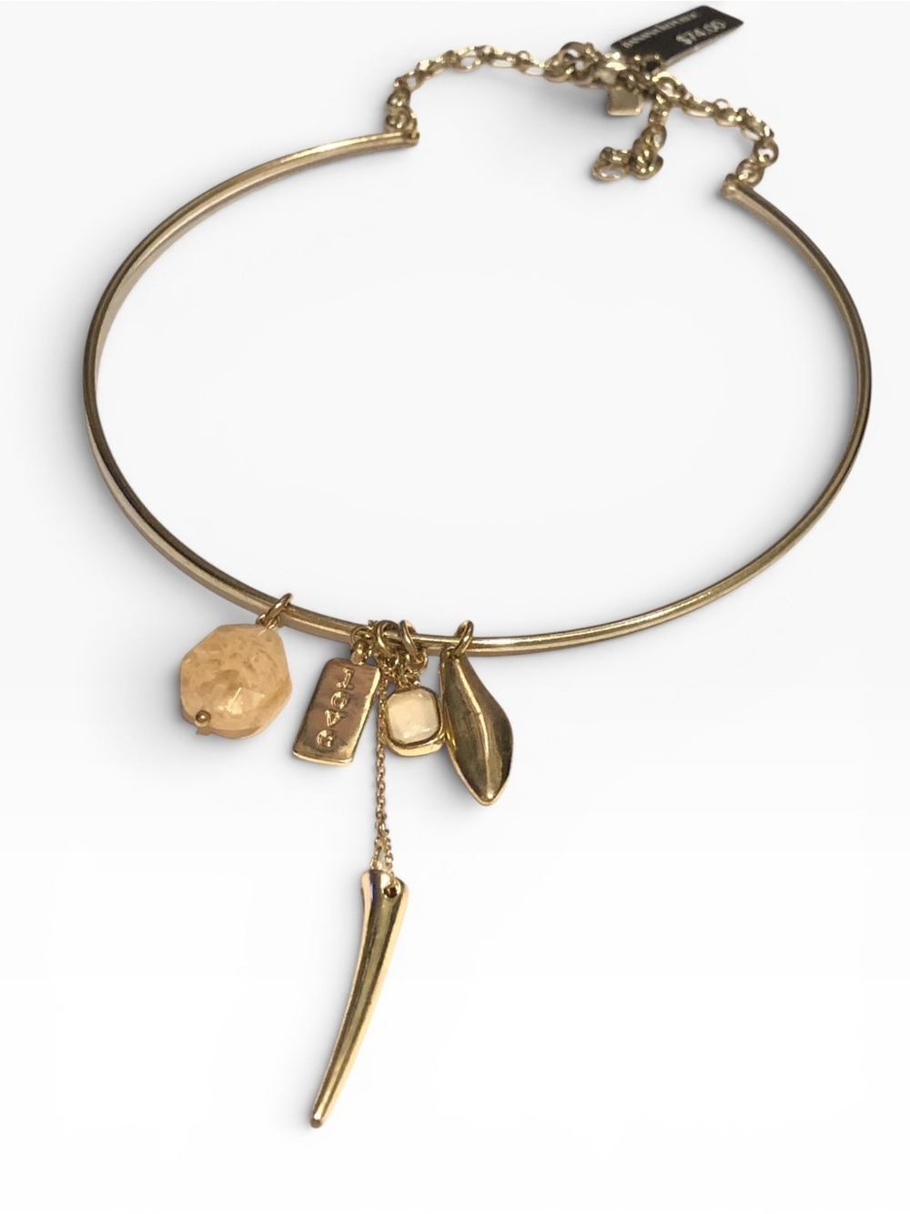 Banana Republic Gold Charm Collar Necklace NWT